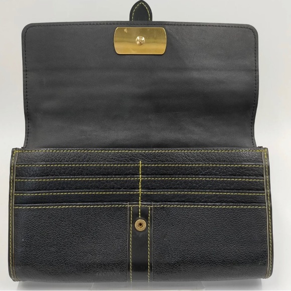 Louis Vuitton LV Long Wallet Portefeuille Le Favori Black Suhali - Picture 4 of 6